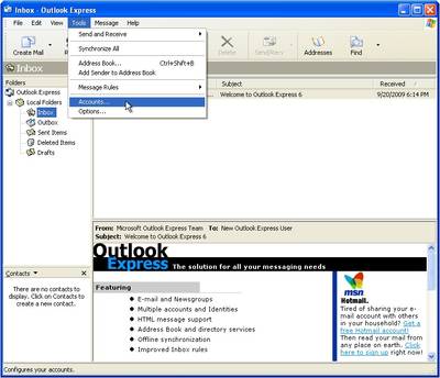 MS Outlook Express