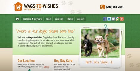 Web pro Wags-to-Wishes